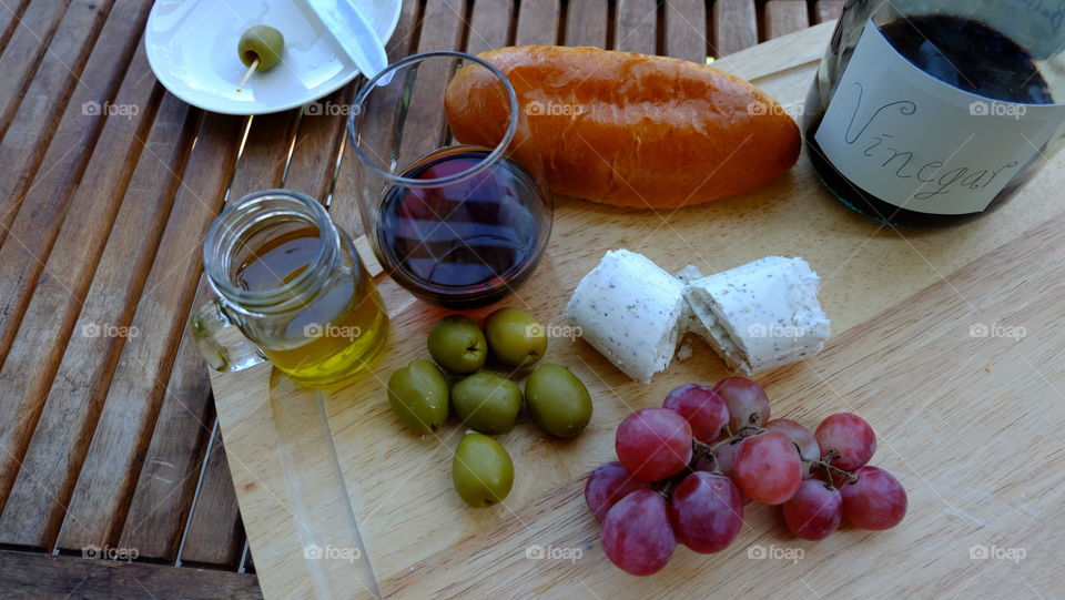 Grapes, Olives, Olive oil, Vinegars, Cheese and Wines are some of the things Napa is known for.