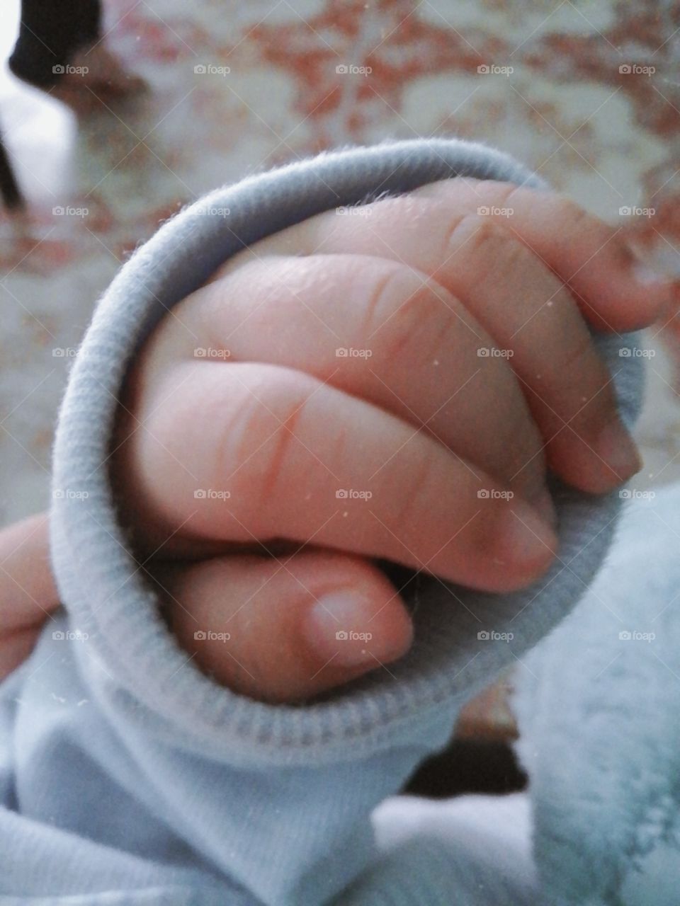 cute little baby hand