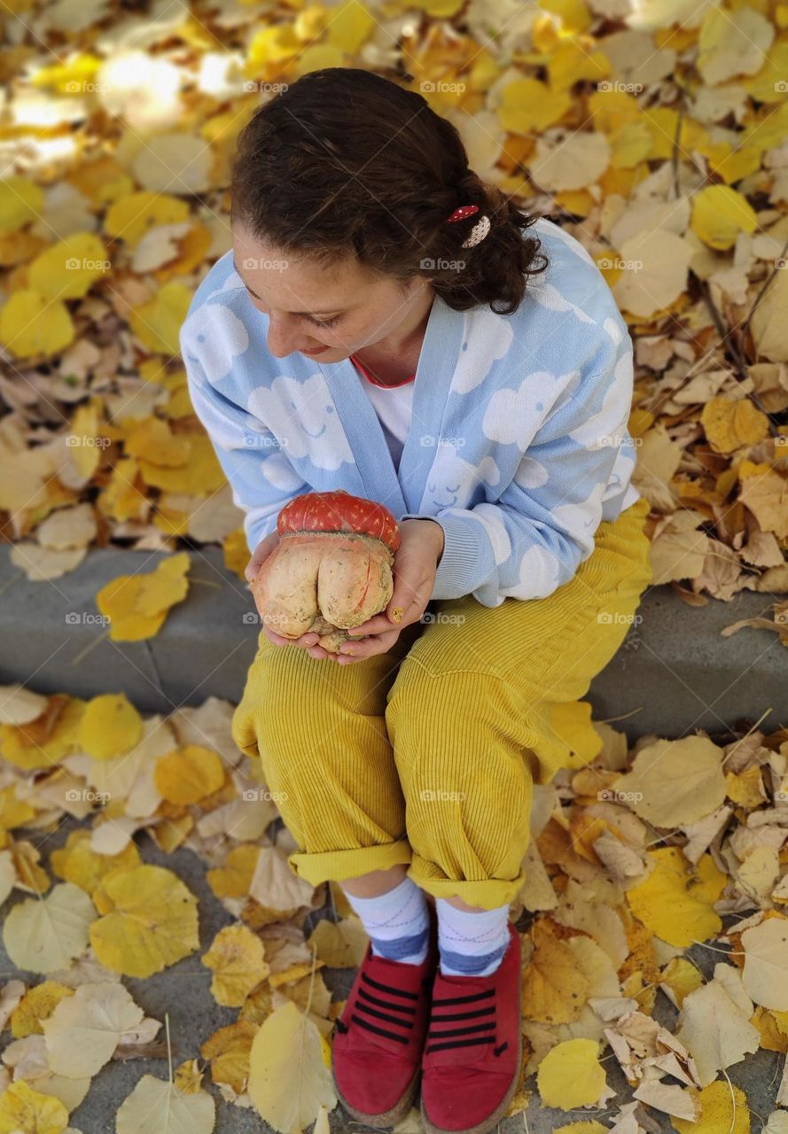 Yellow autumn camouflage