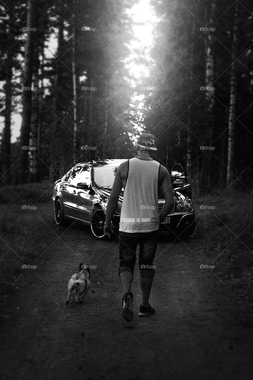 Me, my car and my dog