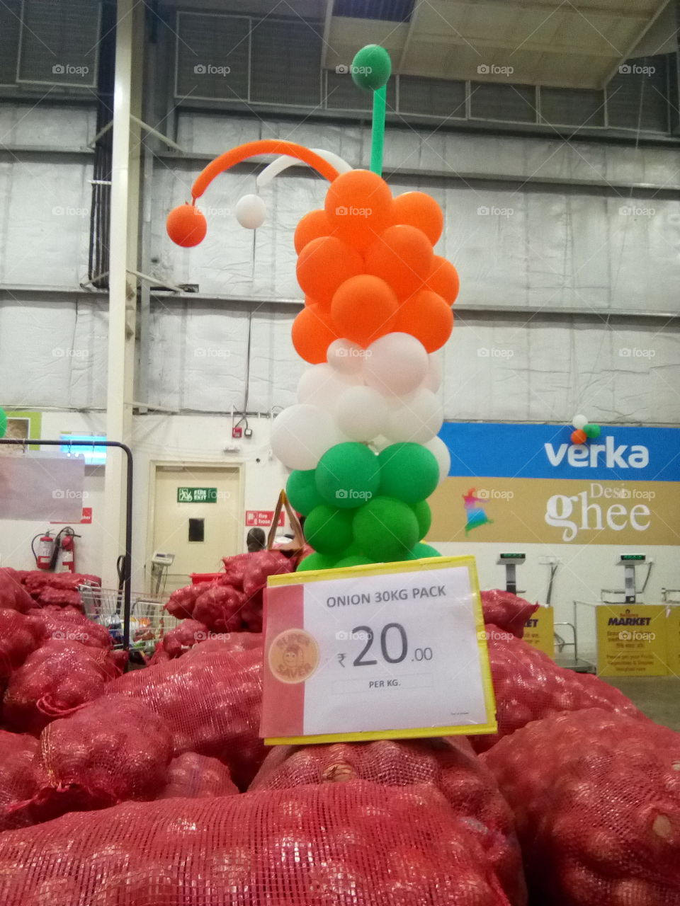 people in a shopping mall in India.