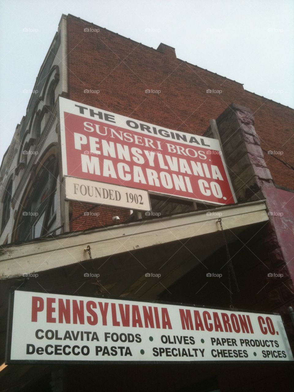 Pennsylvania Macaroni Company in the Strip District, Pittsburgh PA. 