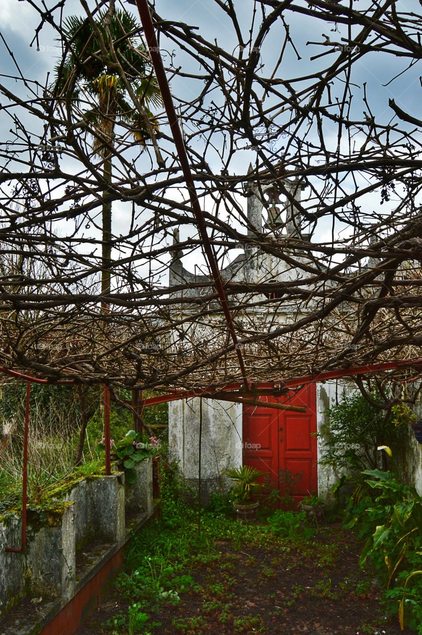 Abandoned Chapel. Old abandoned chapel in Pontevea, Galicia