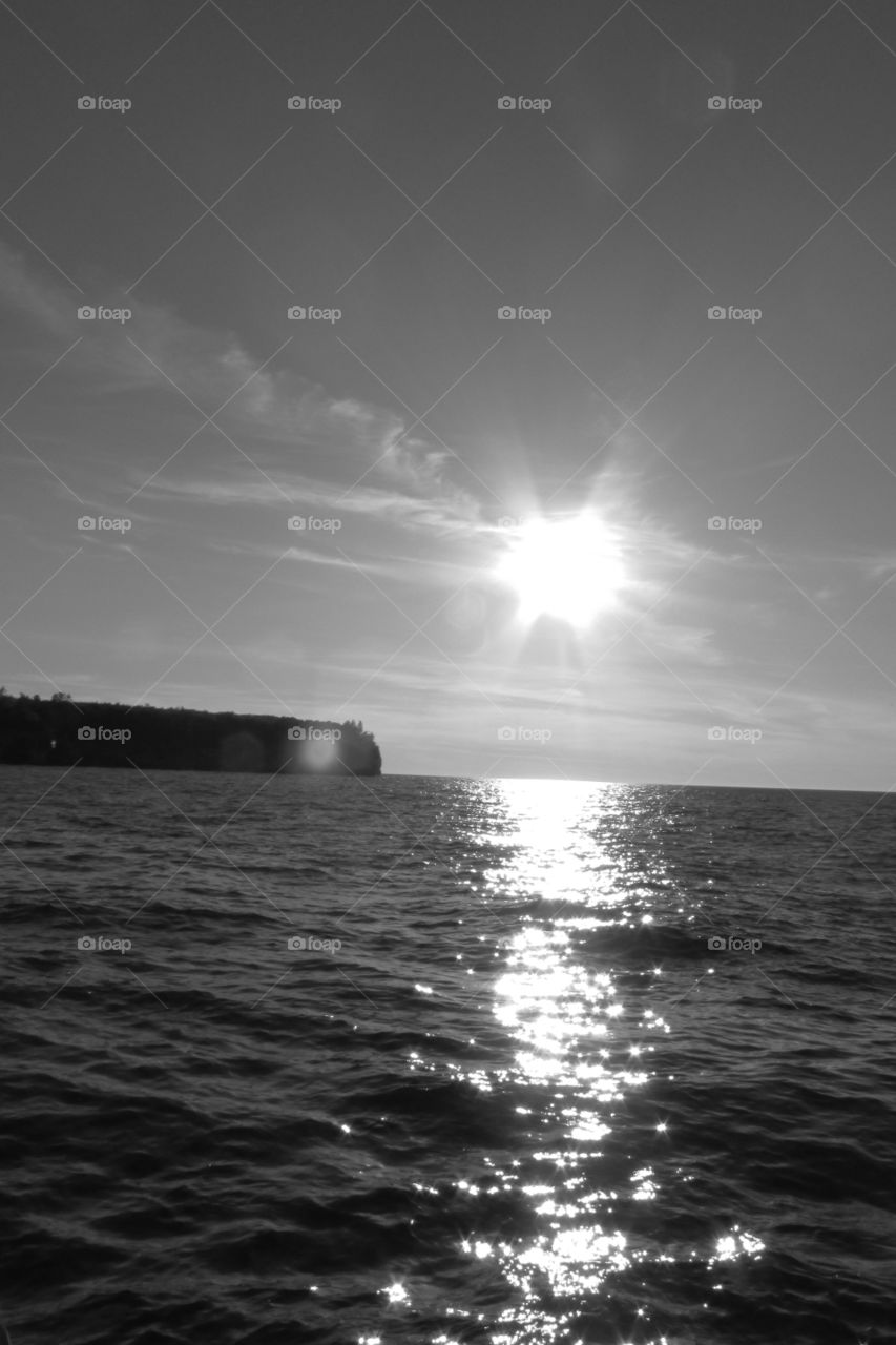 Water, Sunset, Sun, Sea, No Person