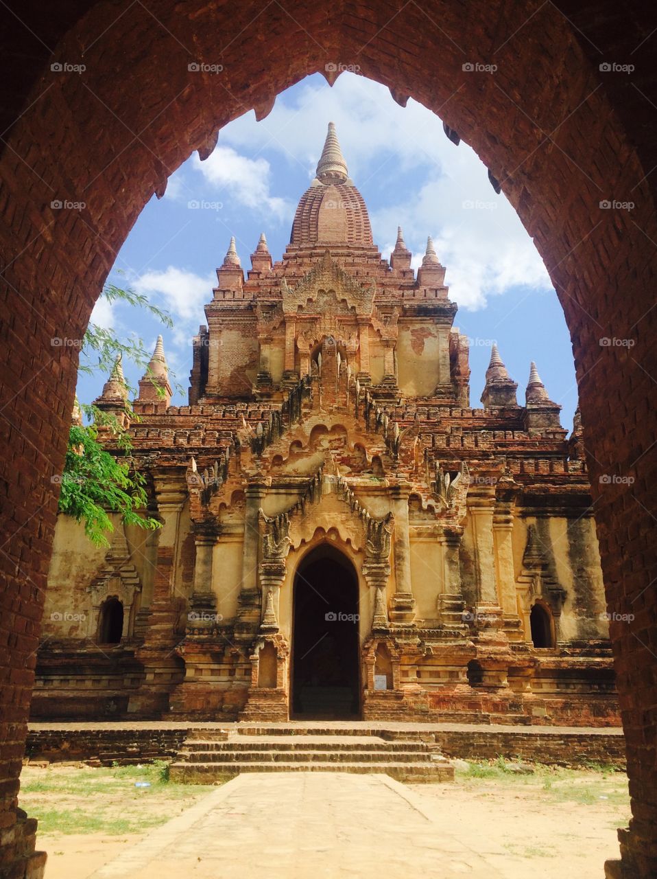 View of Htilominlo temple, Myanmar