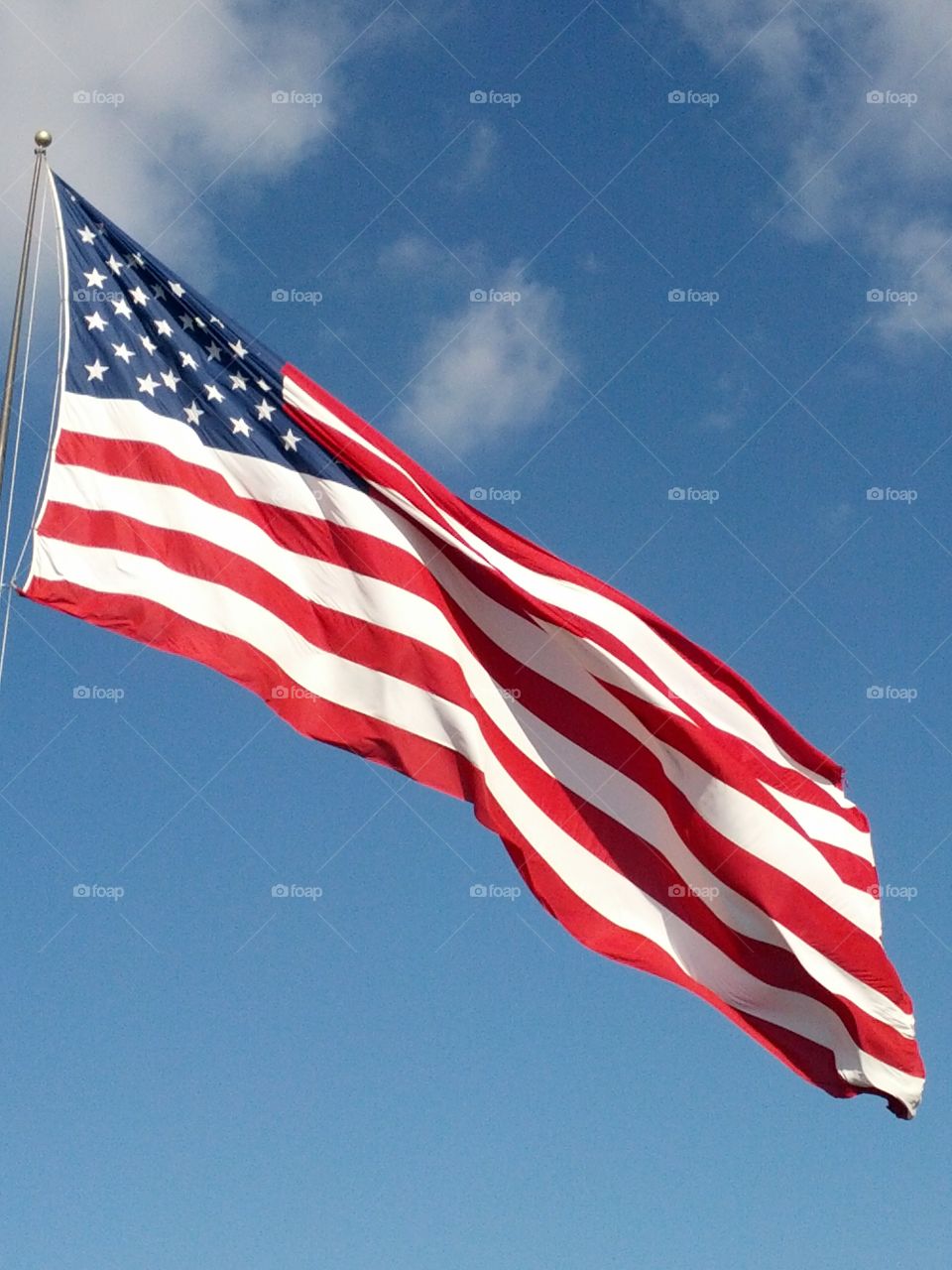 USA Flag. I love this Flag I travel with work I try to catch a picture of the flag in every Town I work in