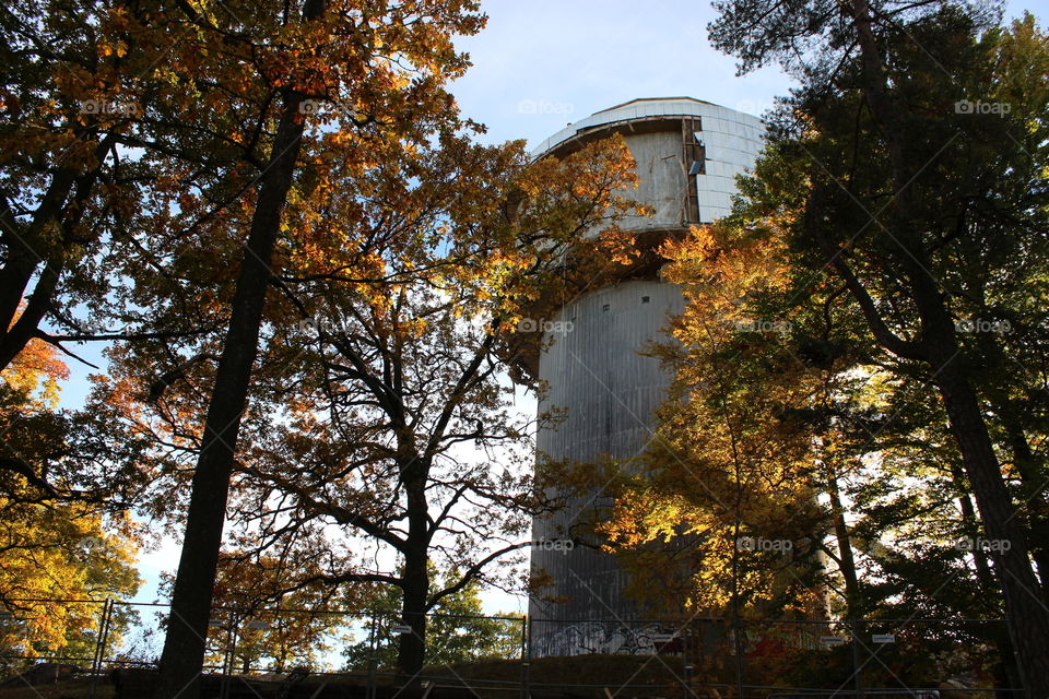 Demolishing of watertower