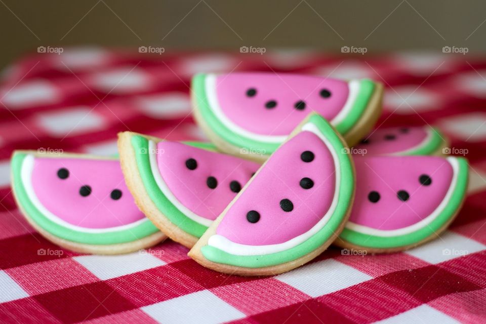 Watermelon Cookies