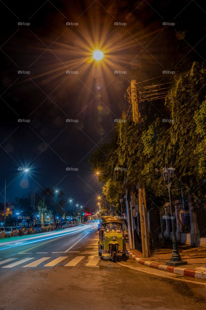 Bangkok night scene Thailand