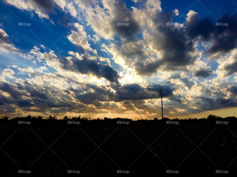 Cloudy Sunset. Cloudy Sunset