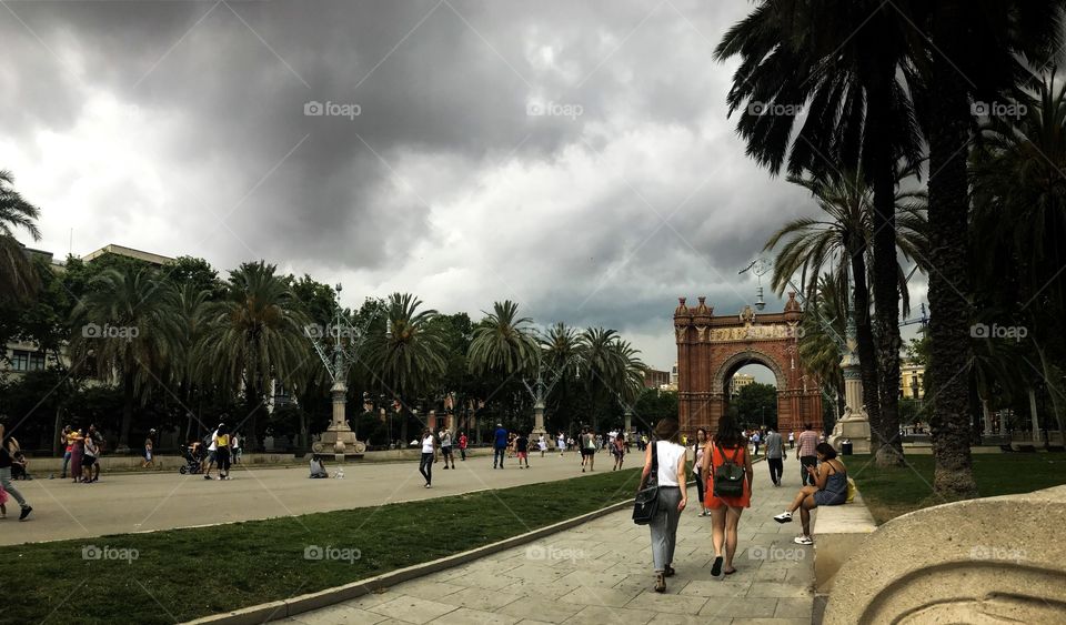 Arco del triunfo, Barcelona, Spain 