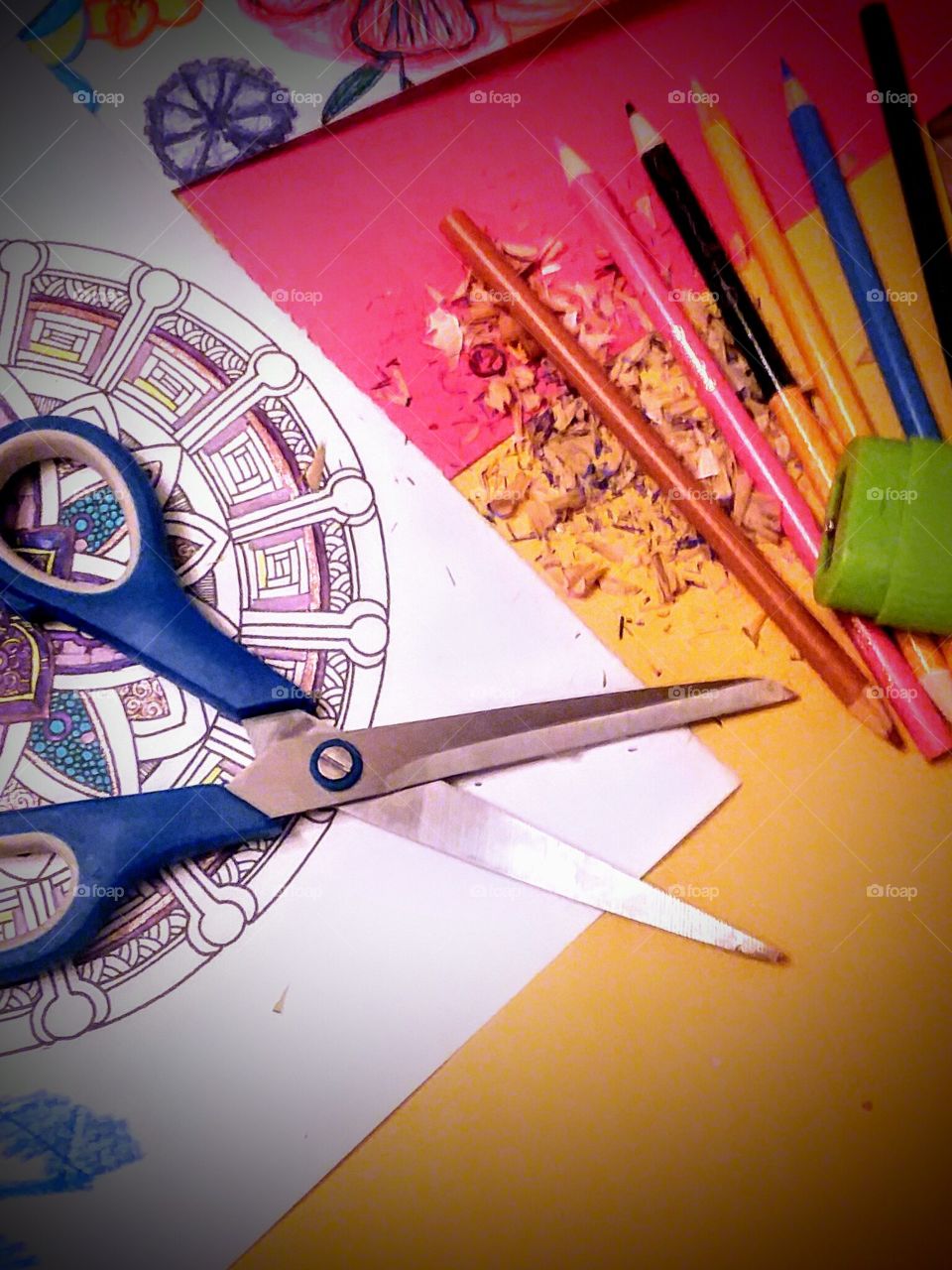 Art Supplies (paper pencils scissors)