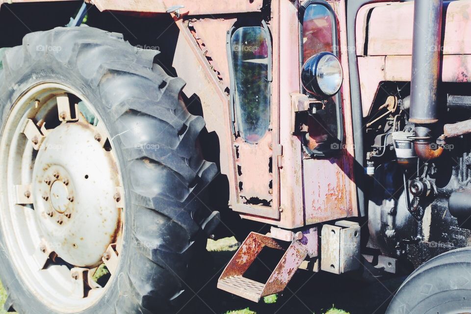 Old vintage tractor