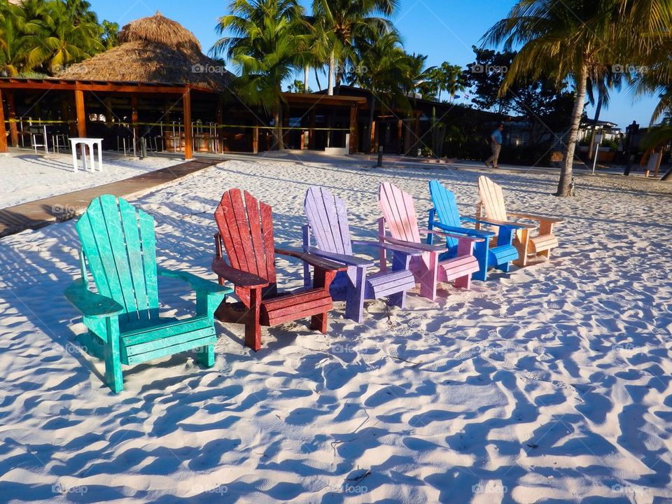 Beach chairs