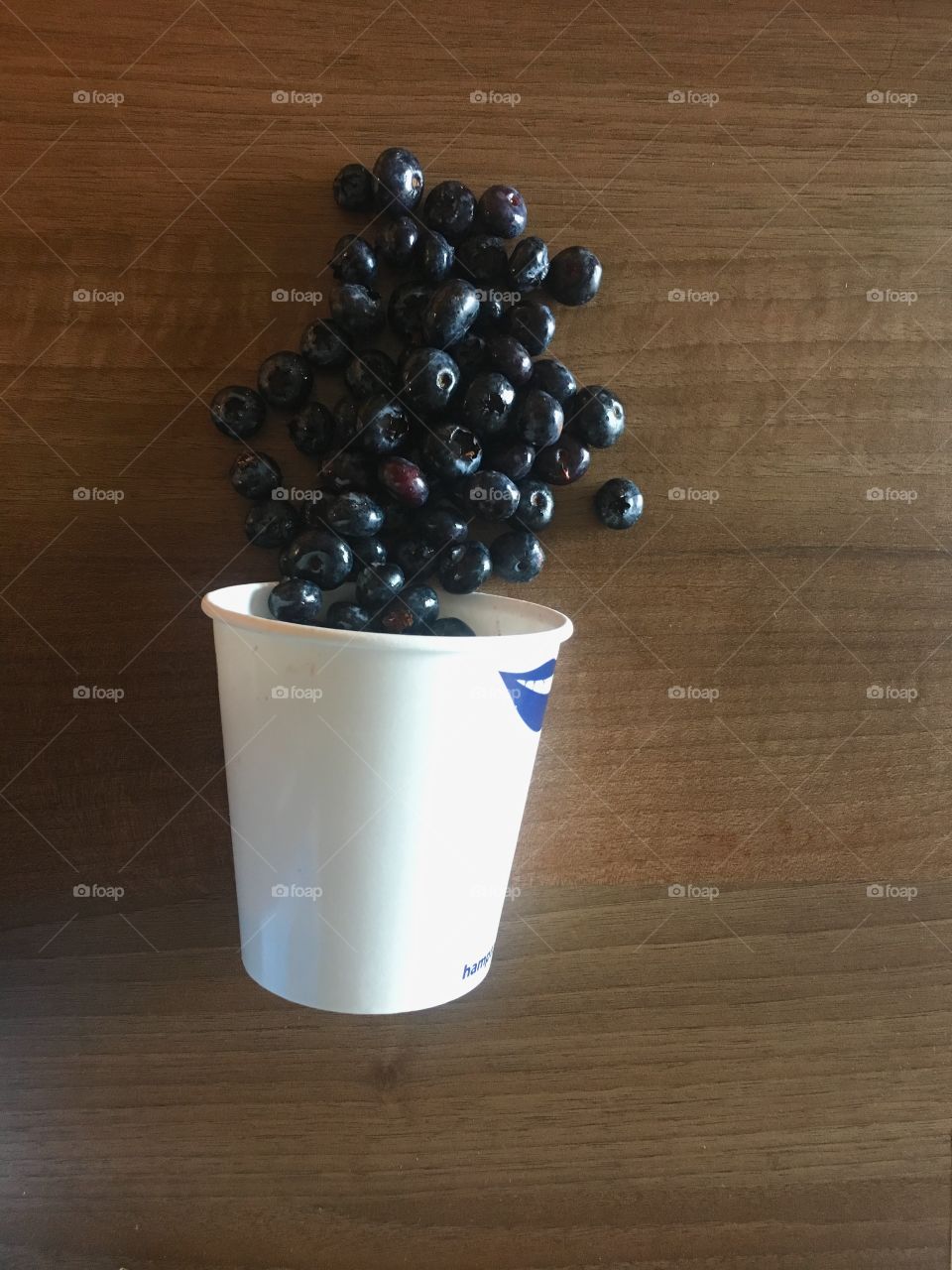 Pot of blueberries