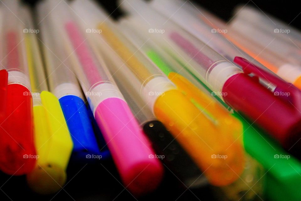 Multicolored pens