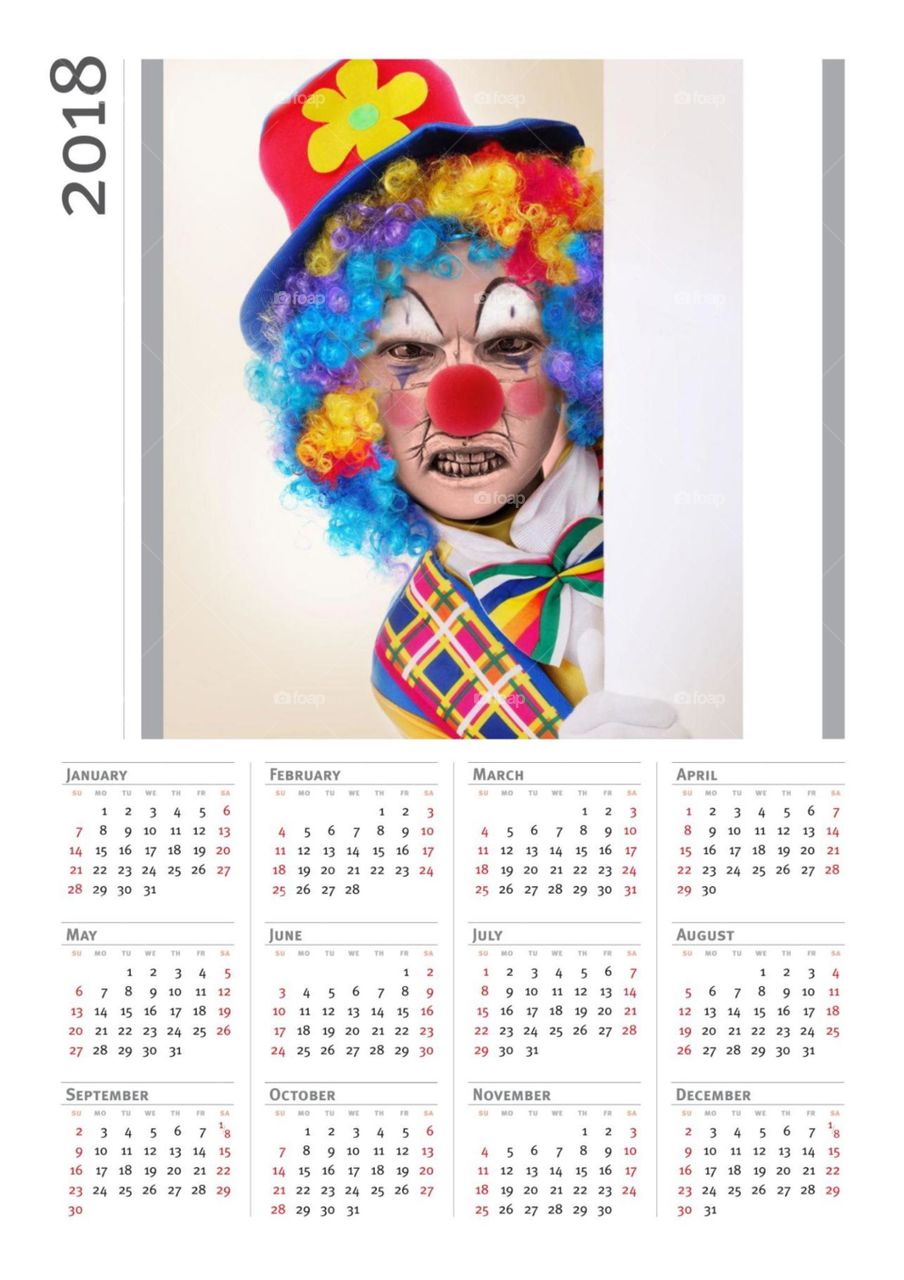 Bad Clown Kalender 2018