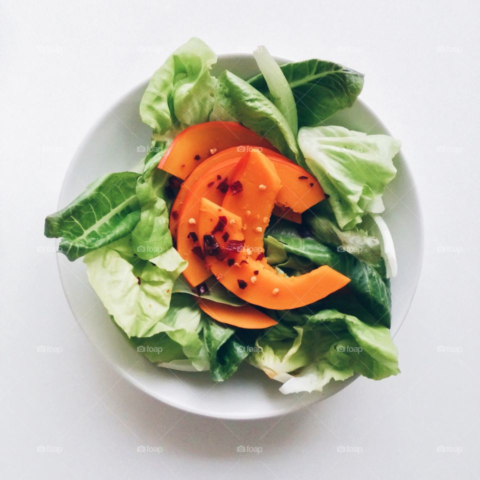 Close-up of a healthy salad.