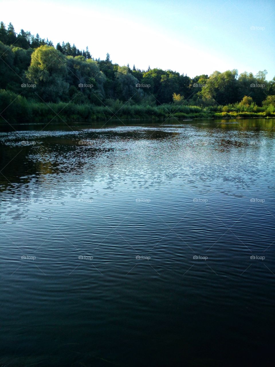 River. Summertime. Evening. Peace. Life. Breathe the Life. Relax.