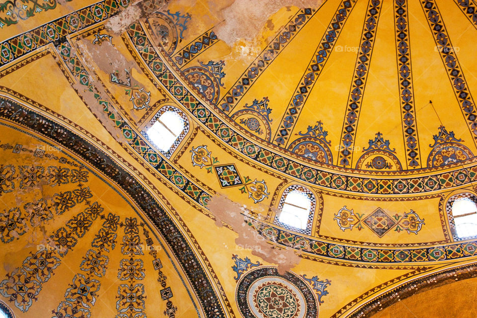 Ceiling of hagia sofia