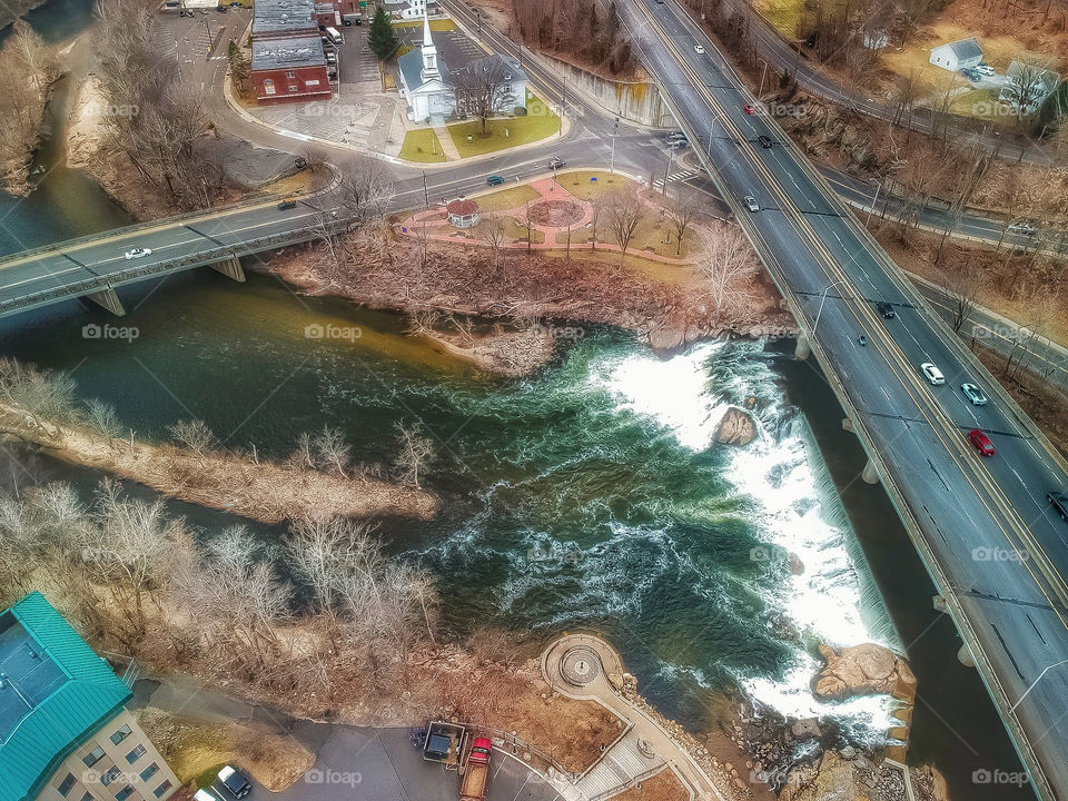 Looking down on Seymour CT. 