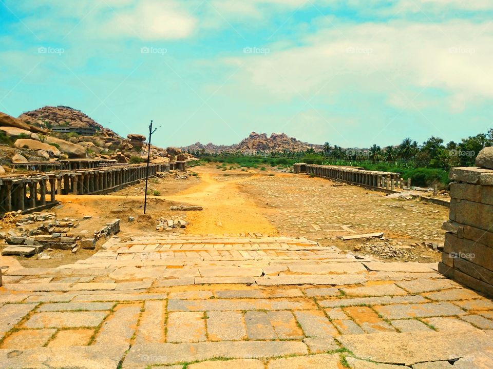 Hampi bazar street