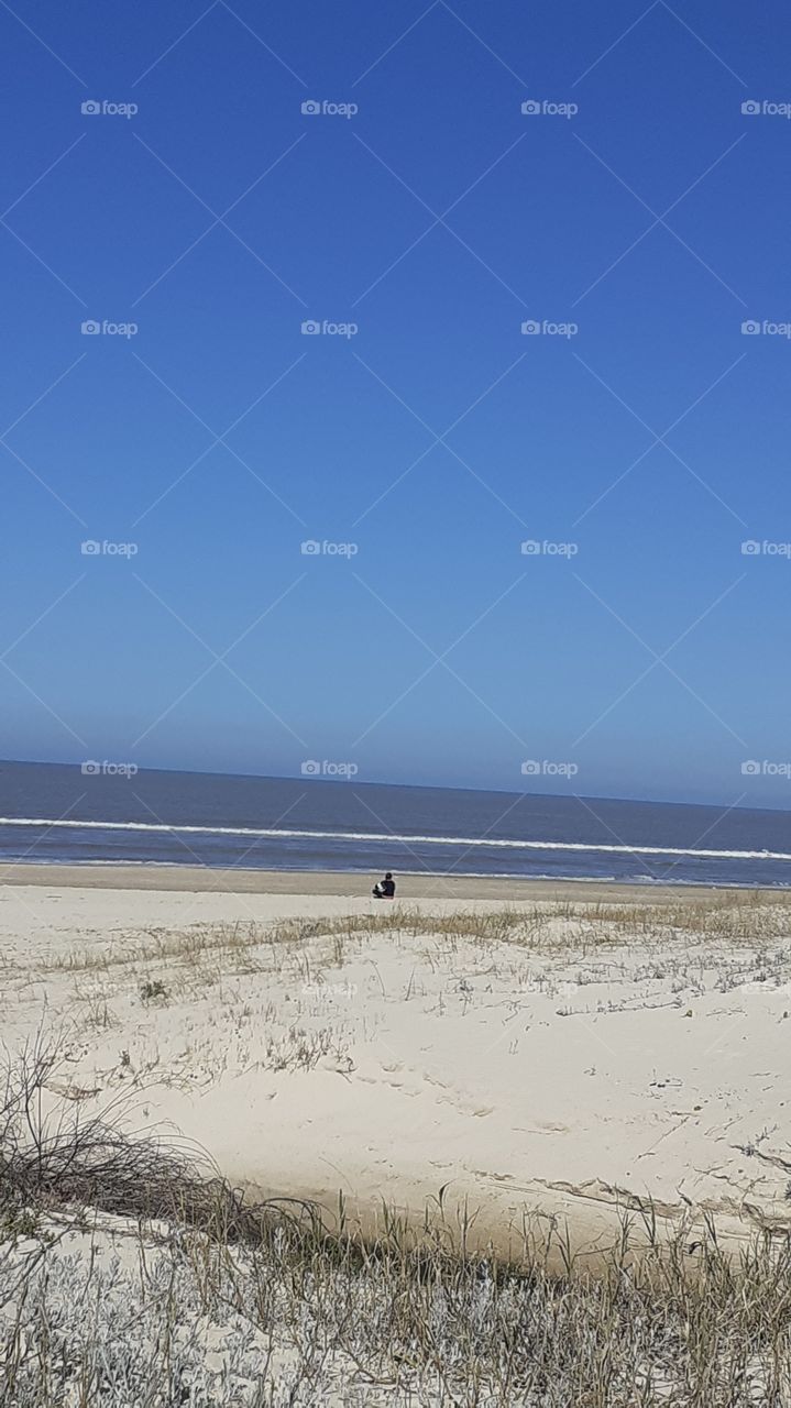 caminata en la playa