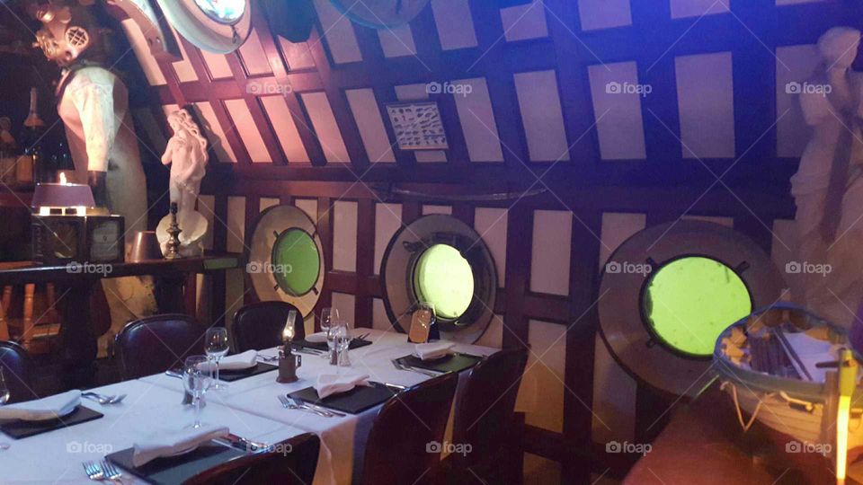 restaurant inside Forbes island