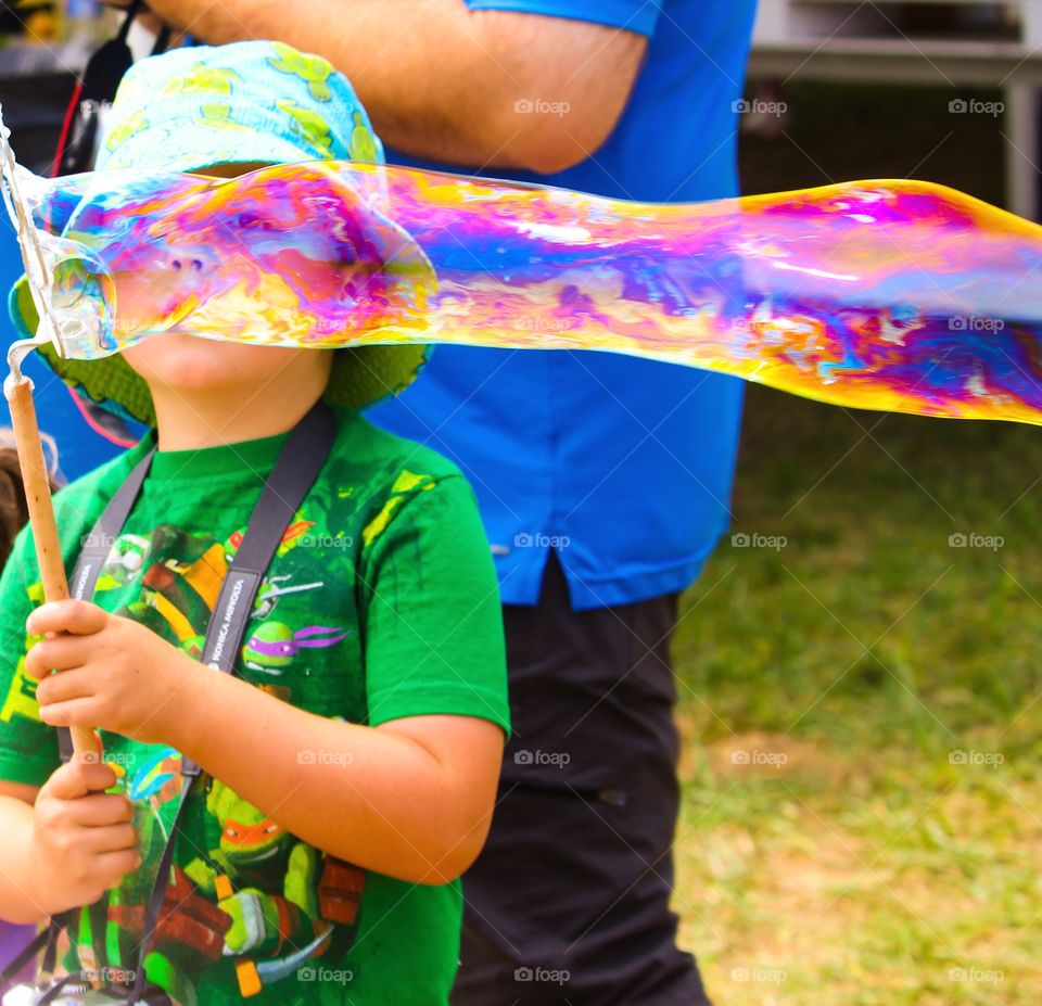 Boy and the bubble