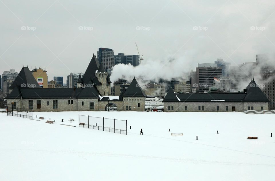 Winter view of camps