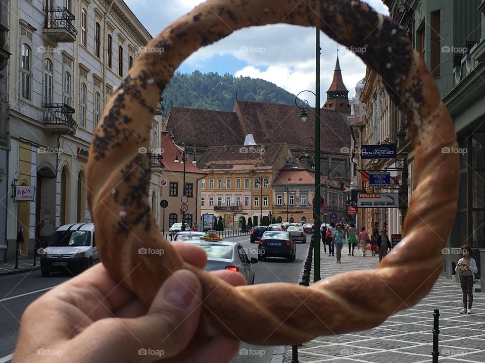 Pretzel and Brasov, Romania 