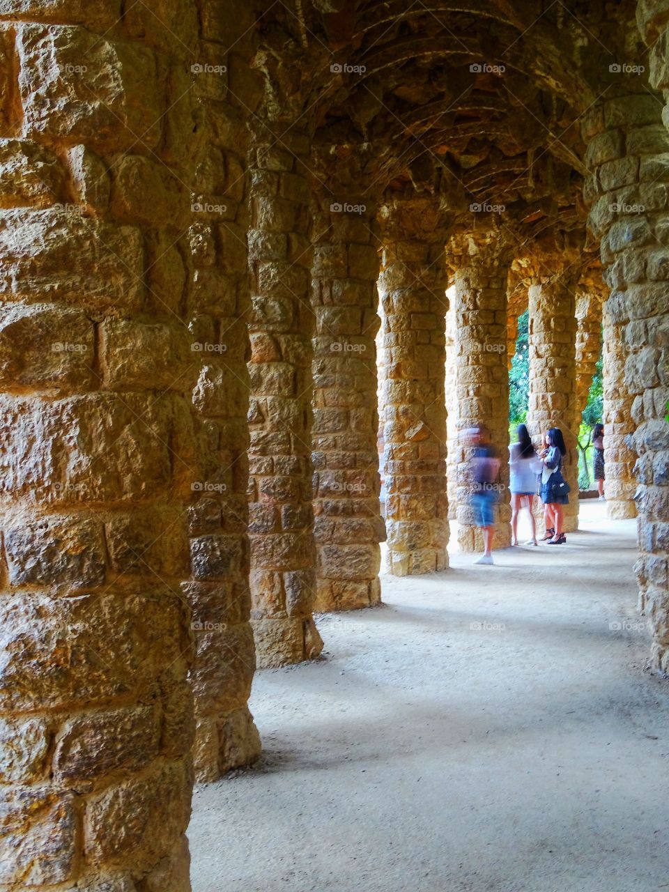 The columns of Gaudí