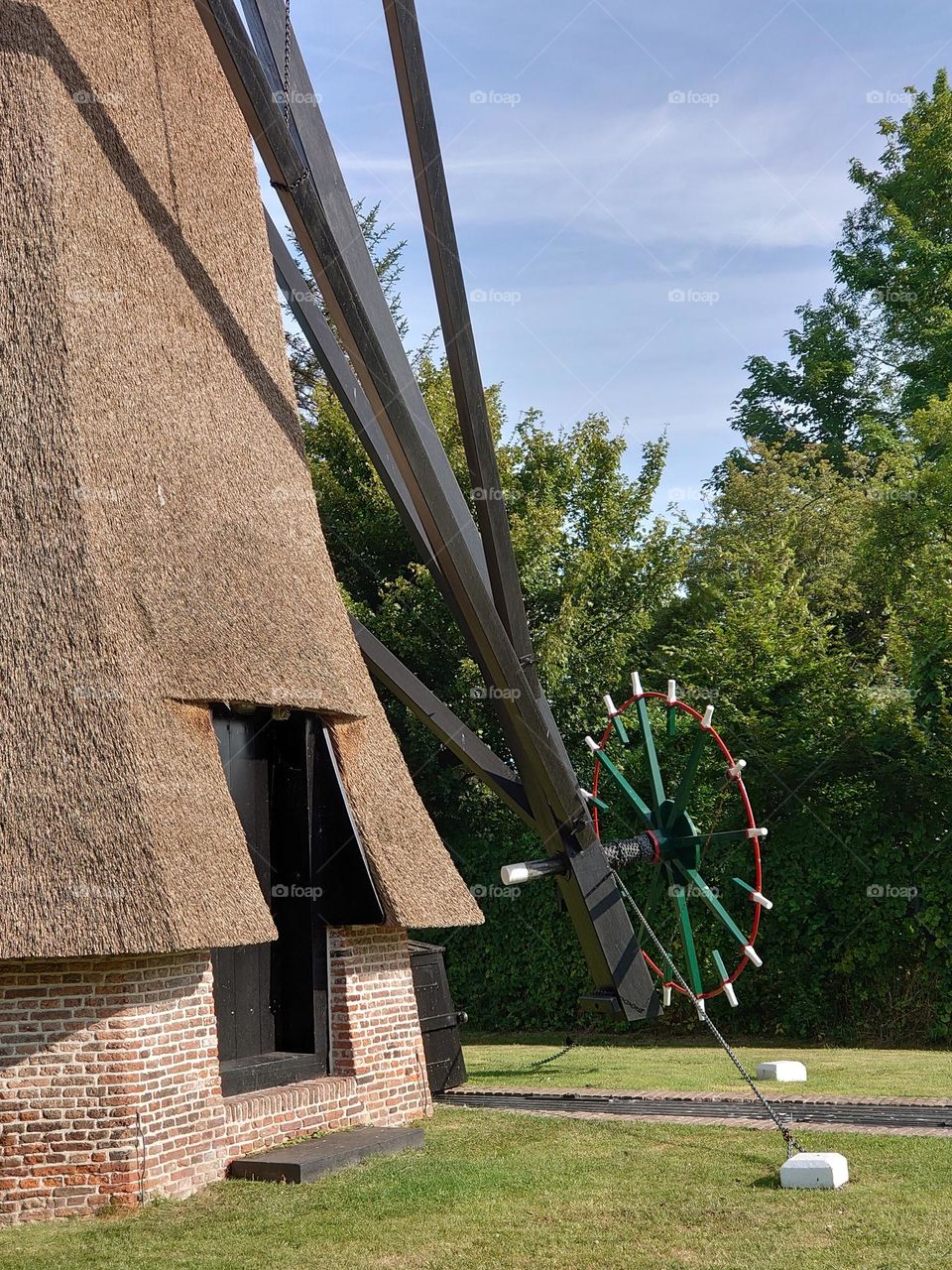 The fronddoor of the windmill