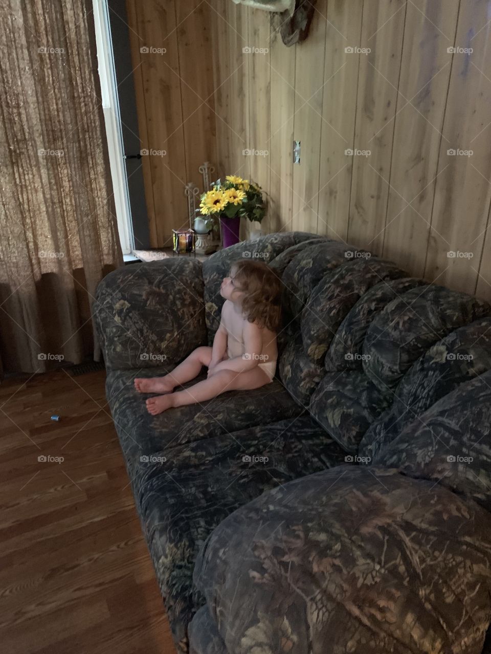 Baby on couch