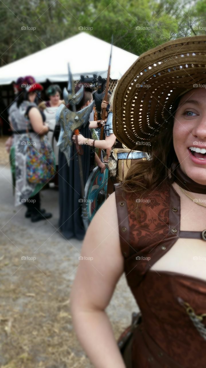 All dressed up and enjoying the Renaissance Festival