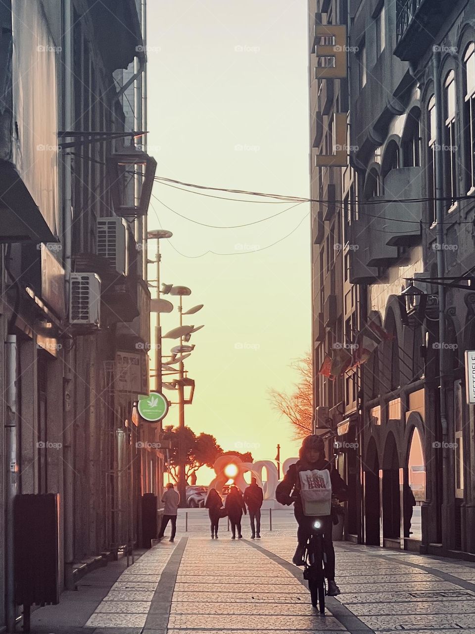 Bicycle in the sunset