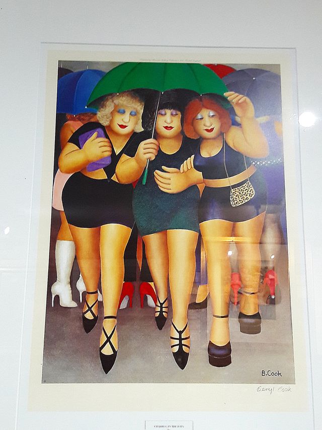 Voluptuous Ladies - Painting by Berle Cook