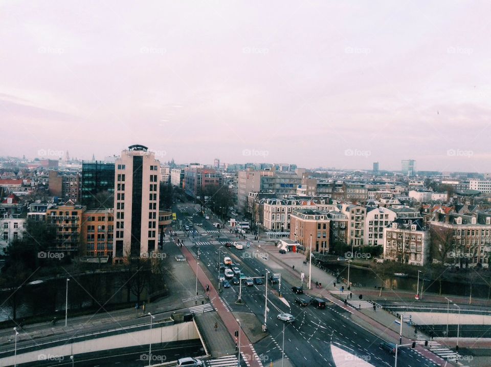 Amsterdam city view