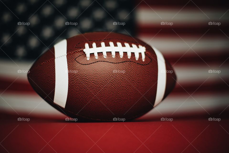 american football, ball, fans