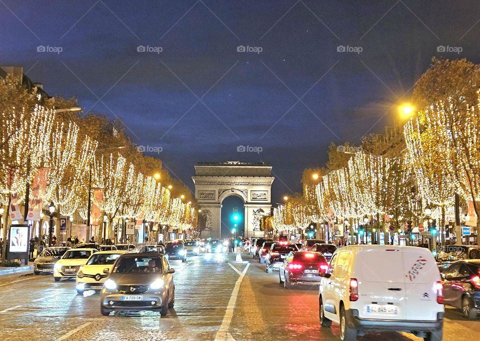champs élysées in Paris