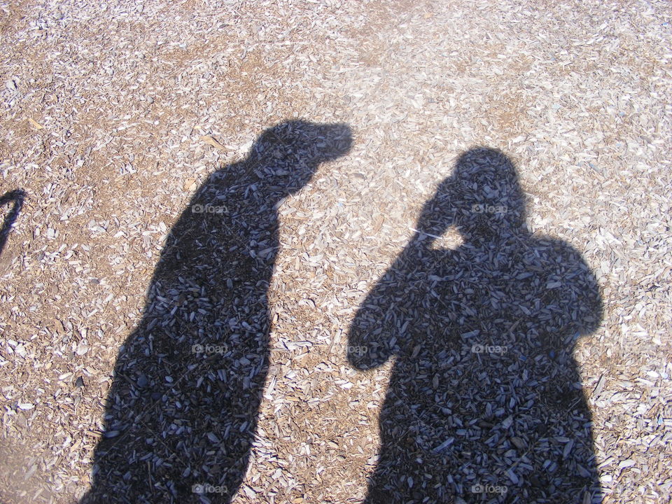 Our shadows on the ground exist because the light cannot shine through our bodies and what is left are us in another form.