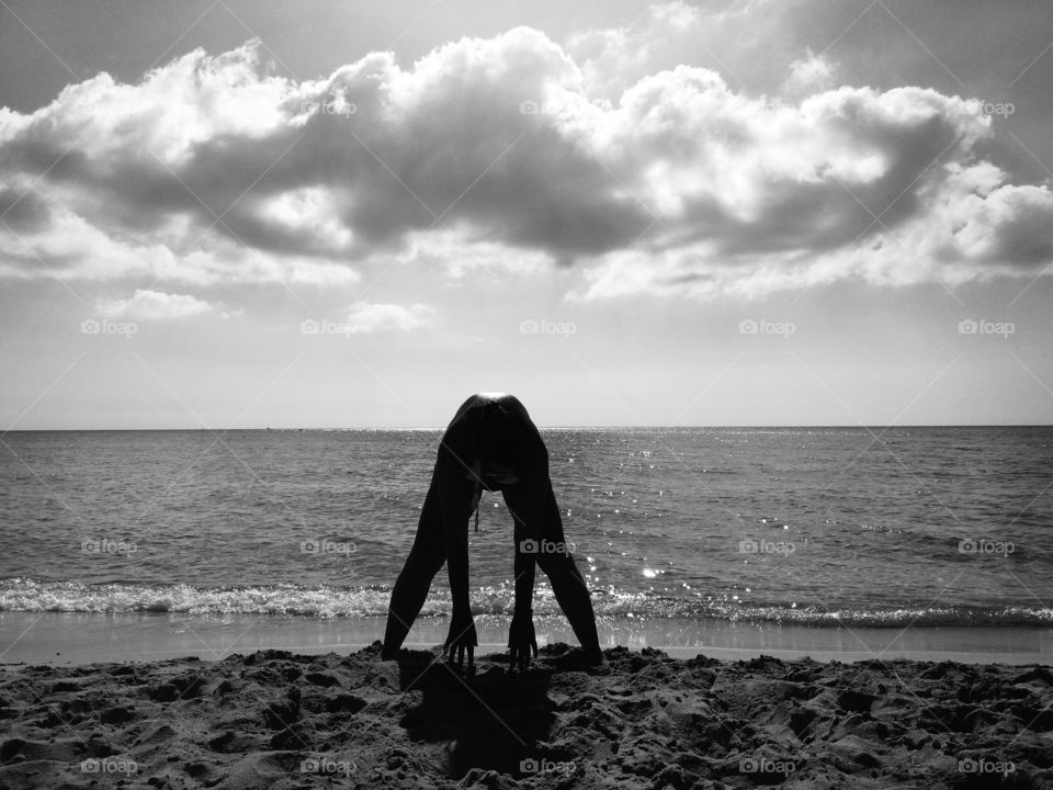 Gym time by the beach!