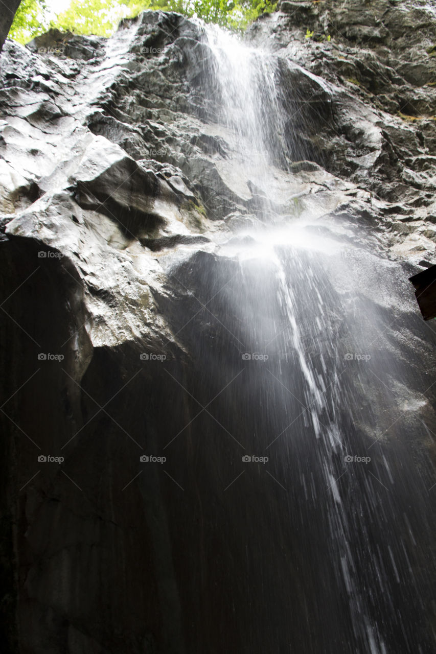 Waterfall in the mountain 