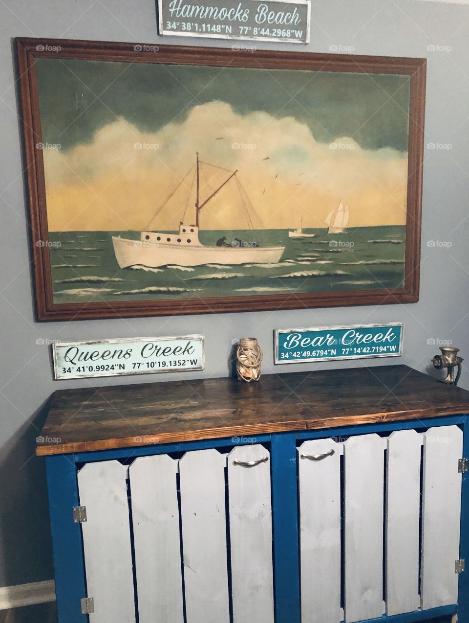 Custom coastal farm table rectangle blue, gray distressed beauty what you can make from shapes 