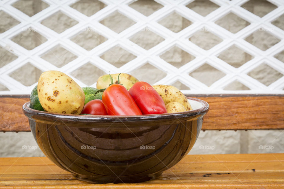 Vegetables in bowl