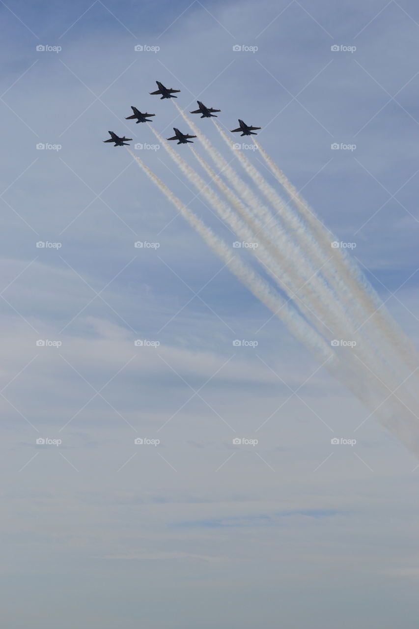 Blue Angels In Flight