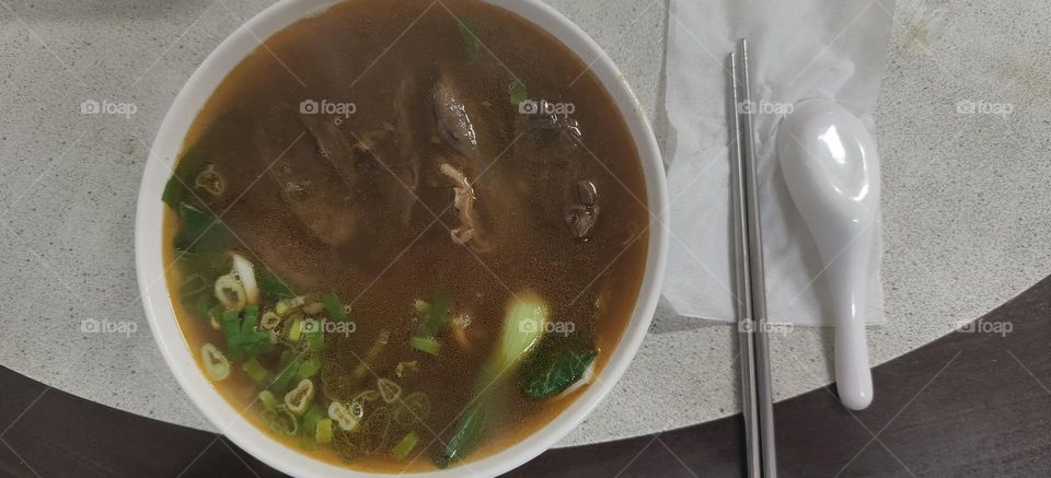 close up view of delicious asian food