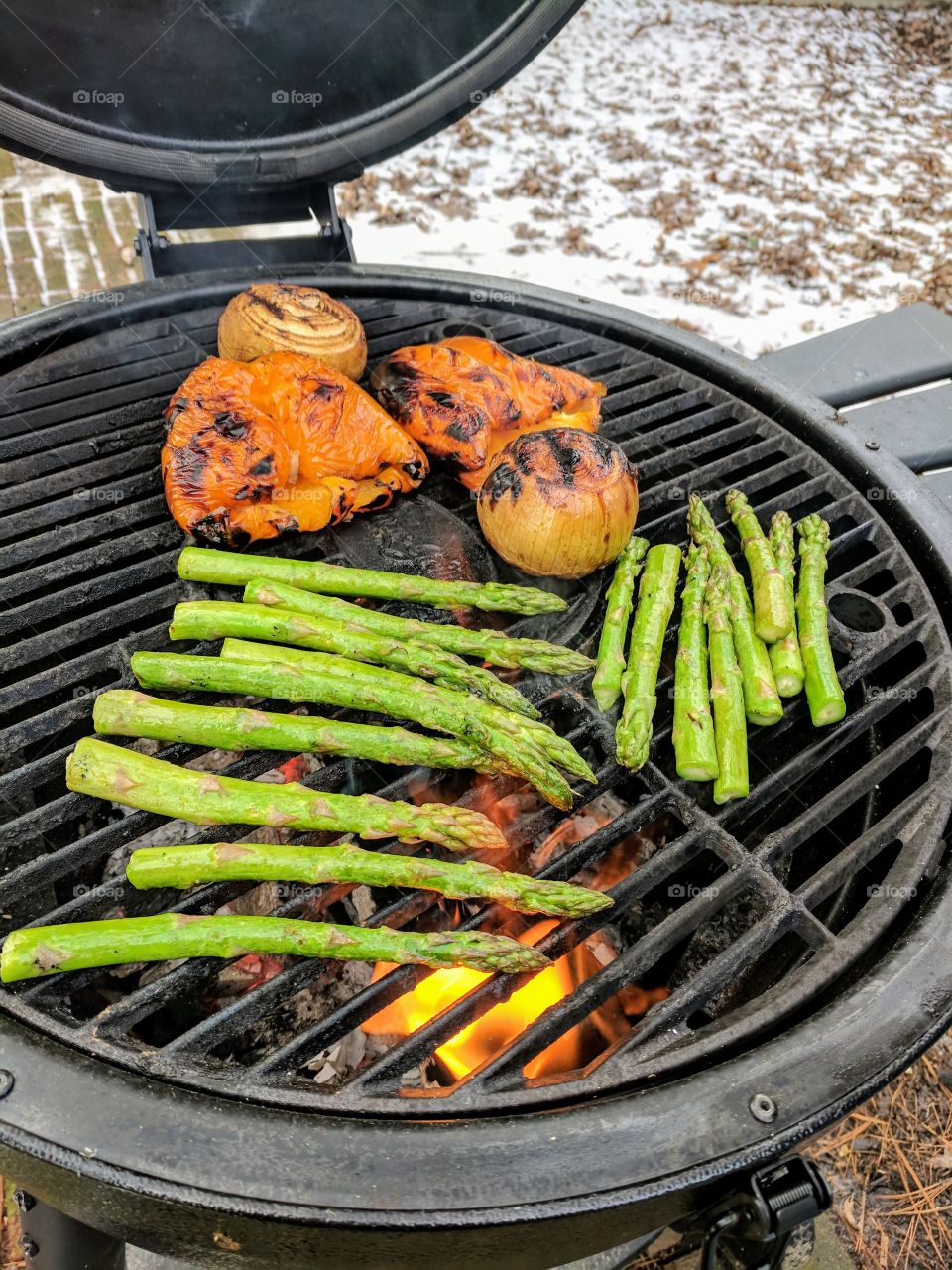 grilling vegetables