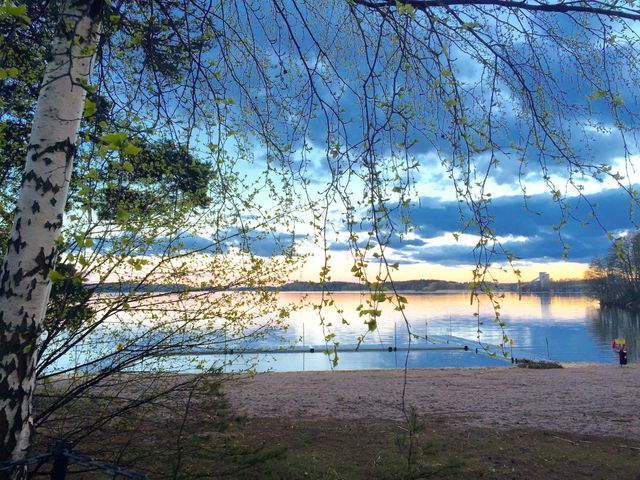 Scenic view of lake