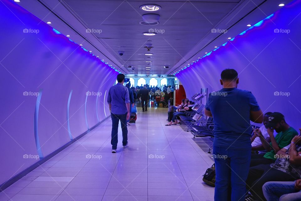 terminal gate of Abu Dhabi international airport